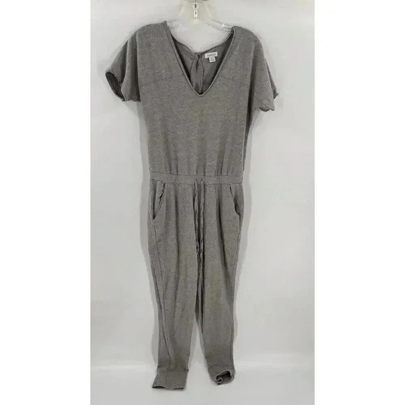Sundance Catalog Alessia Jumpsuit Graphite Gray ShortSleeve Waist Tie Size Small - Picture 6 of 9